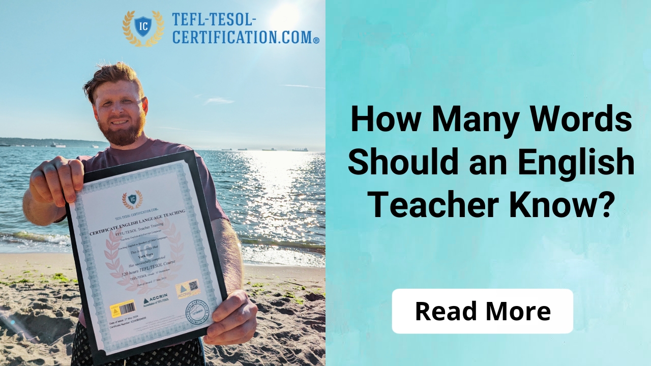 How Many Words Should an English Teacher Know?
