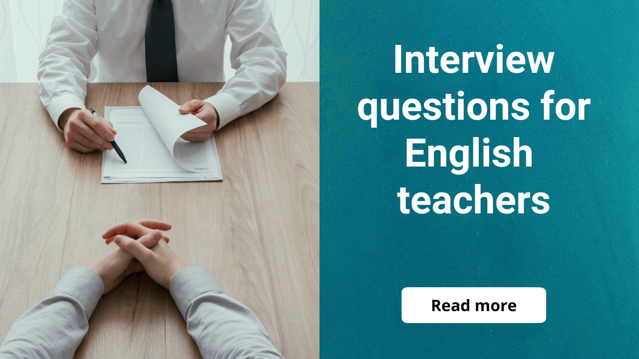 english teacher interview questions