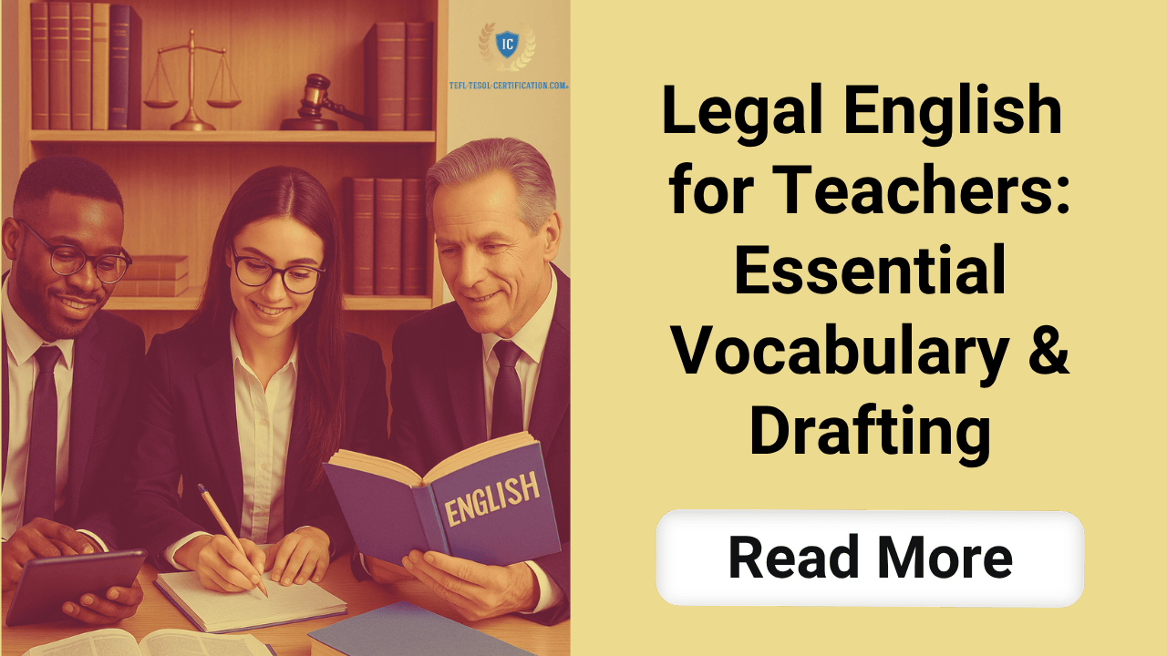 Legal English for Teachers: Essential Vocabulary &amp; Drafting